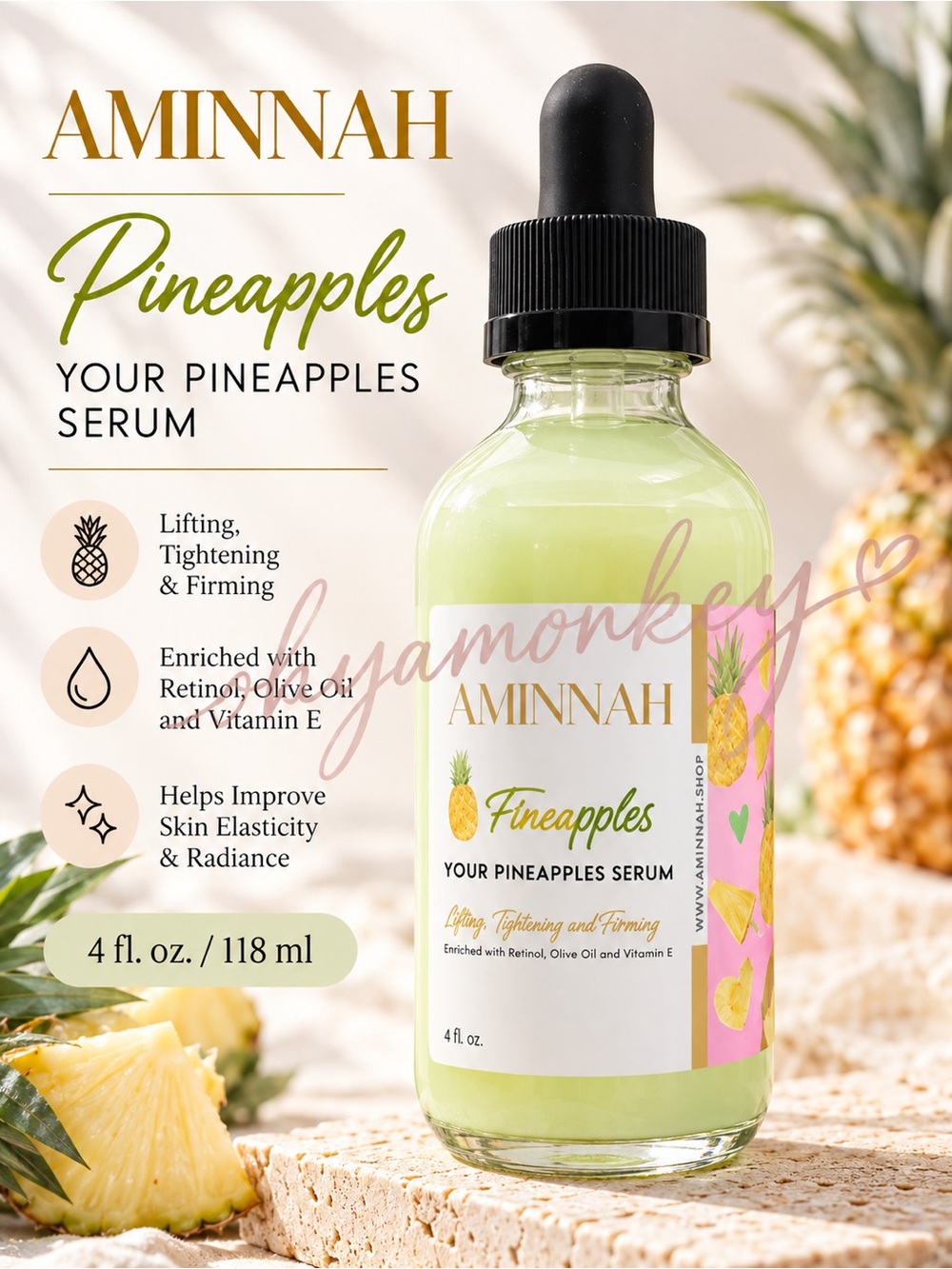 Aminnah Pineapples Your Pineapples Serum